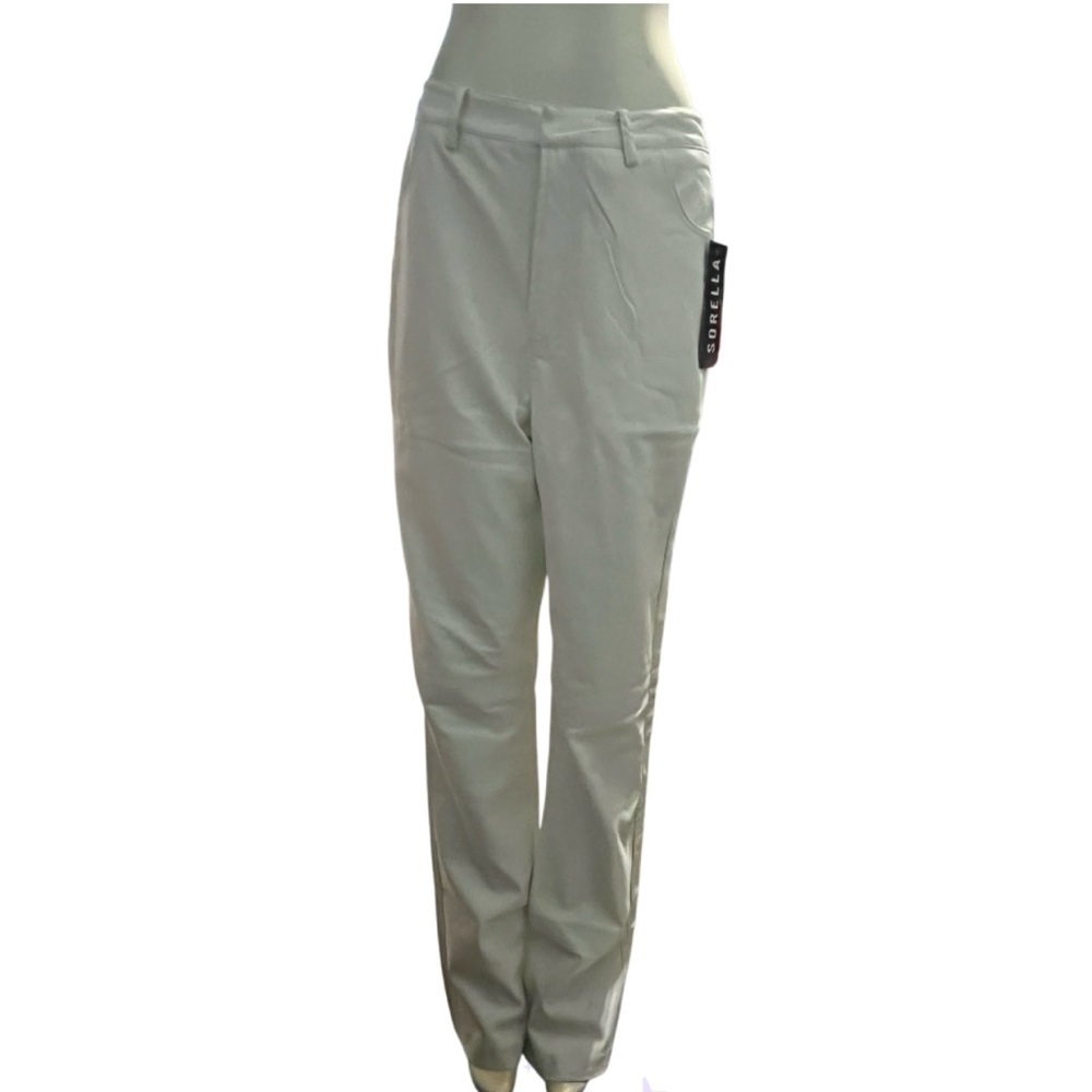 White Faux Leather‎ Straight Leg Pants